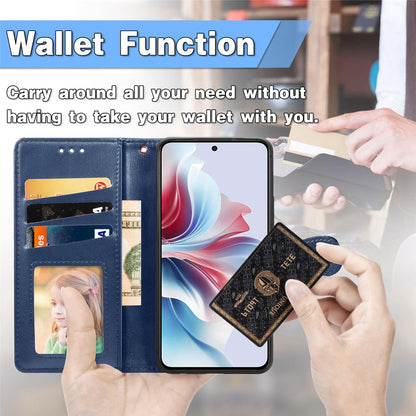 For Google Pixel 11 Pro XL Retro Solid Color Buckle Leather Phone Case(Blue)