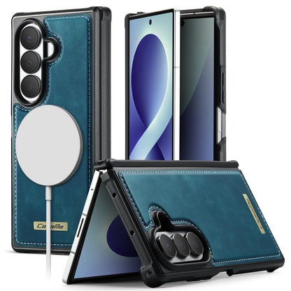 For Galaxy Z Fold8 Ultra 5G CaseMe C69 Series Magnetic Vegan Leather Back Phone Case - Green - SYA003453902D