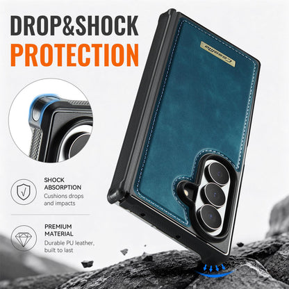 For Galaxy Z Fold8 Ultra 5G CaseMe C69 Series Magnetic Vegan Leather Back Phone Case - Green - SYA003453902D