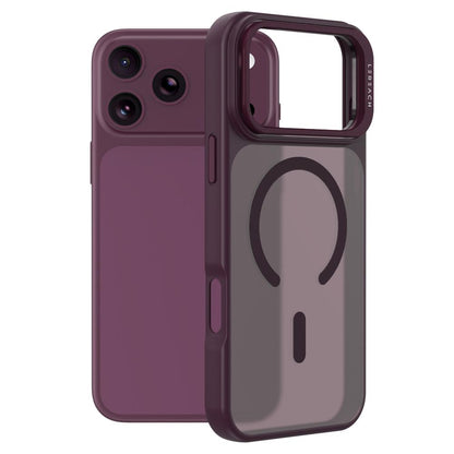For iPhone 18 Pro Max LeReach Le-Luster Series Metal Lens Kickstand Magnetic Phone Case - Cherry Red - SYA003464402E