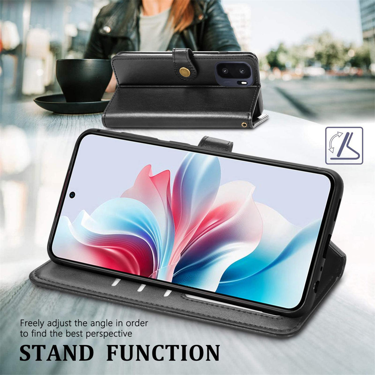 For OnePlus Ace 6 Ultra Retro Solid Color Buckle Leather Phone Case - Green - SYA003473701C