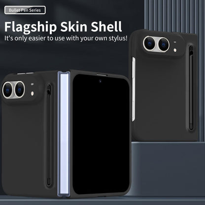 For iPhone Duo Skinfeel Shockproof Phone Case, No Pen - Black - SYA003491001A