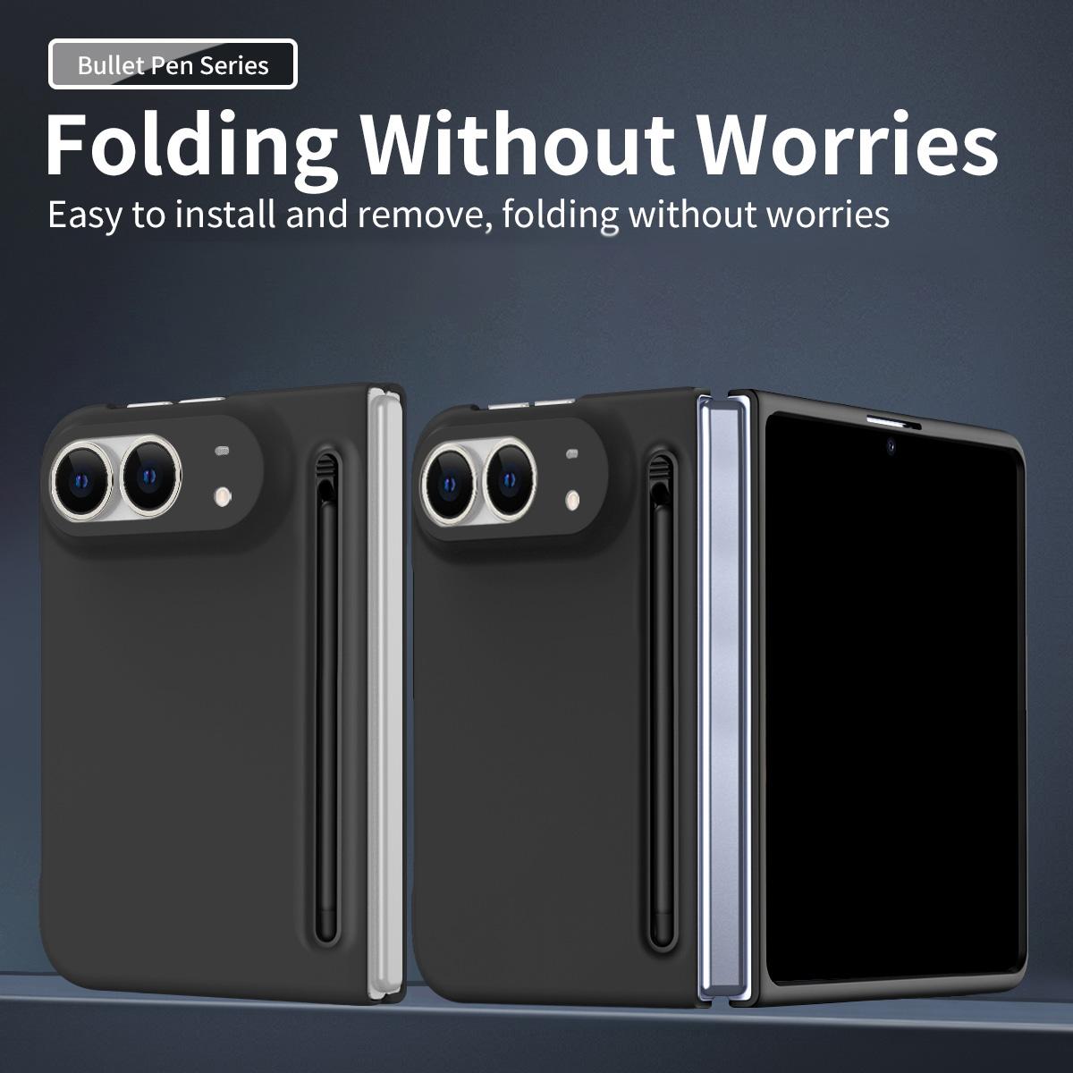 For iPhone Duo Skinfeel Shockproof Phone Case, No Pen - Black - SYA003491001A
