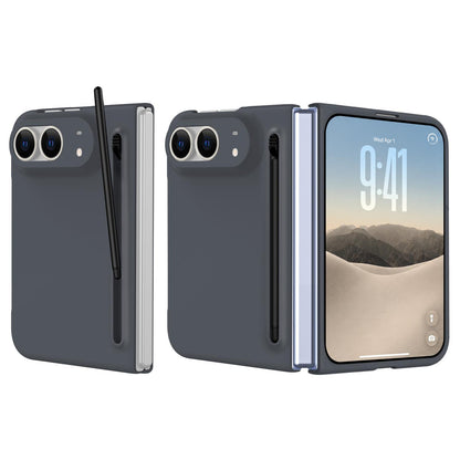 For iPhone Duo Skinfeel Shockproof Phone Case, No Pen - Gray - SYA003491001B