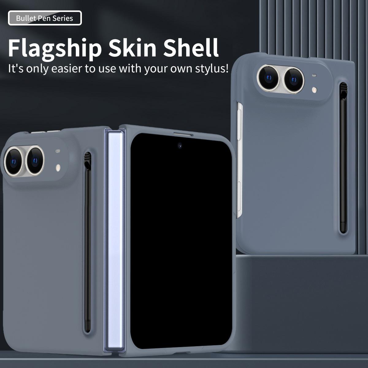 For iPhone Duo Skinfeel Shockproof Phone Case, No Pen - Gray - SYA003491001B