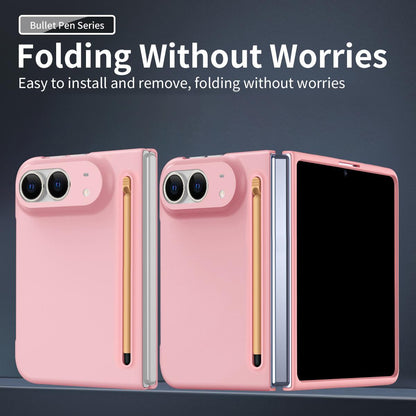For iPhone Duo Skinfeel Shockproof Phone Case, No Pen - Pink - SYA003491001C