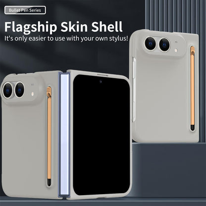 For iPhone Duo Skinfeel Shockproof Phone Case, No Pen - Light Gray - SYA003491001D