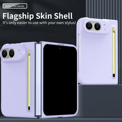 For iPhone Duo Skinfeel Shockproof Phone Case, No Pen - Purple - SYA003491001E