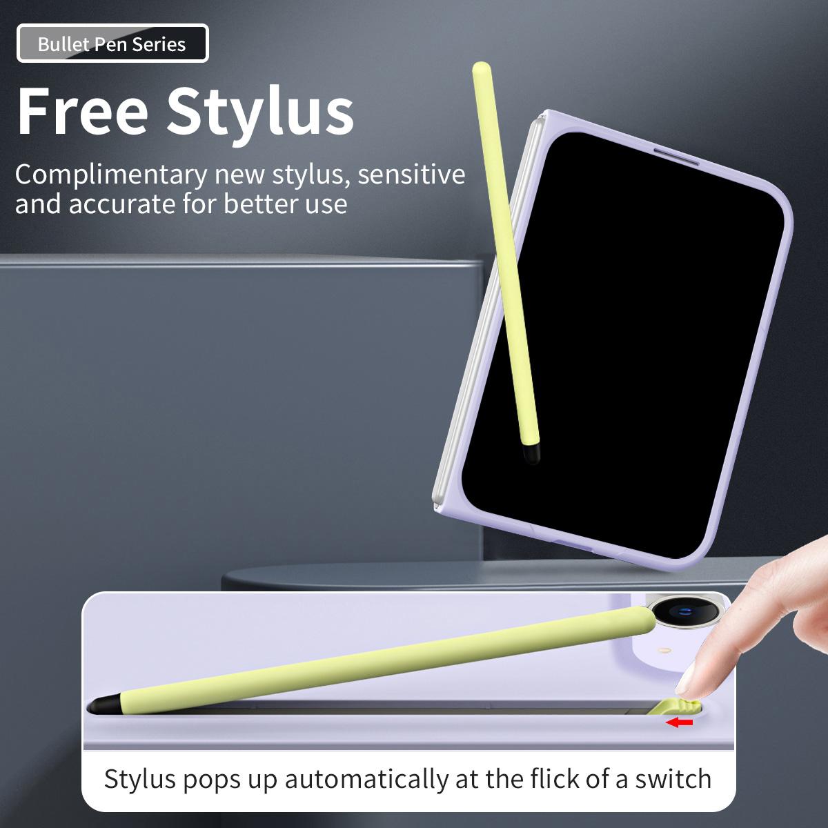 For iPhone Duo Skinfeel Shockproof Phone Case, No Pen - Purple - SYA003491001E