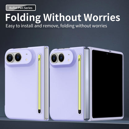 For iPhone Duo Skinfeel Shockproof Phone Case, No Pen - Purple - SYA003491001E