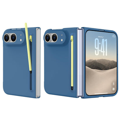 For iPhone Duo Skinfeel Shockproof Phone Case, No Pen - Blue - SYA003491001F