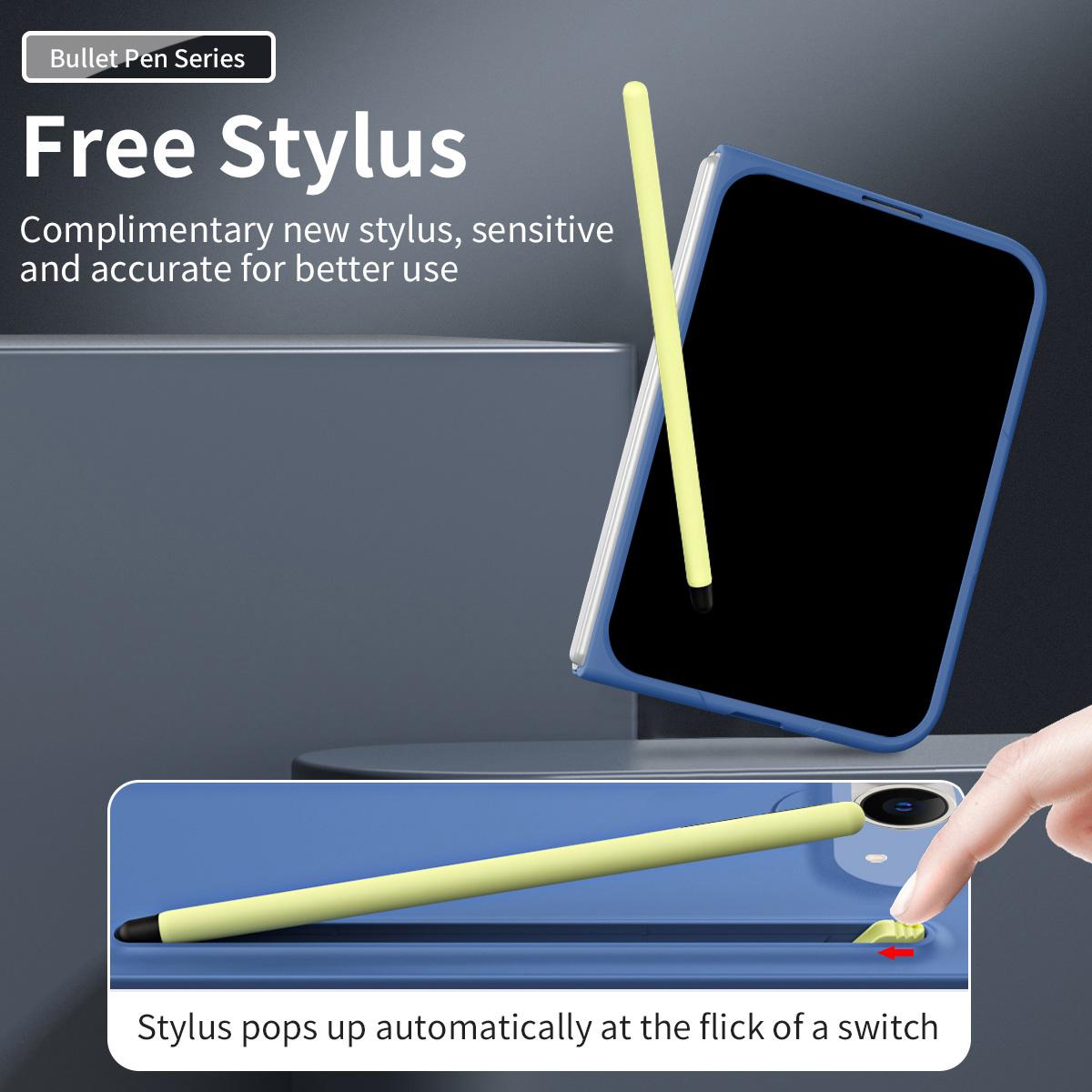 For iPhone Duo Skinfeel Shockproof Phone Case, No Pen - Blue - SYA003491001F
