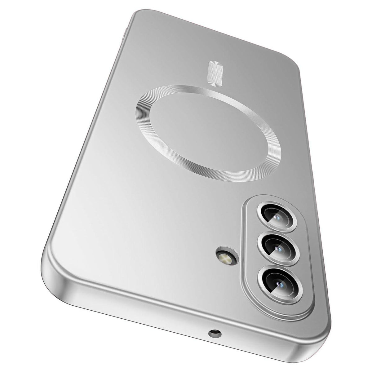For Galaxy A37 5G Ultra thin Metallic TPU MagSafe Phone Case with Lens Film - Silver - SYA003492707C