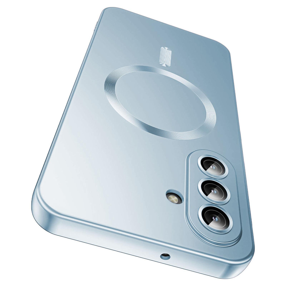 For Galaxy A56 5G Ultra thin Metallic TPU MagSafe Phone Case with Lens Film - Sierra Blue - SYA003492712D