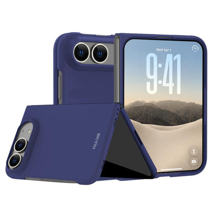 For iPhone Duo Skinfeel Electroplating All-inclusive Shockproof Phone Case - Blue - SYA003493301D