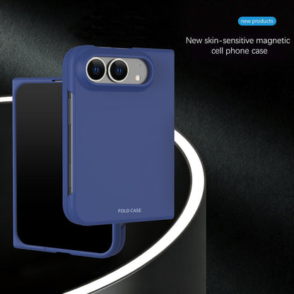 For iPhone Duo Skinfeel Electroplating All-inclusive Shockproof Phone Case - Blue - SYA003493301D