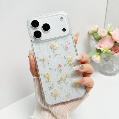 For iPhone 17 Pro Max Gypsophila Flowers Pattern TPU Protective Phone Case - Pink - SYA003495302A