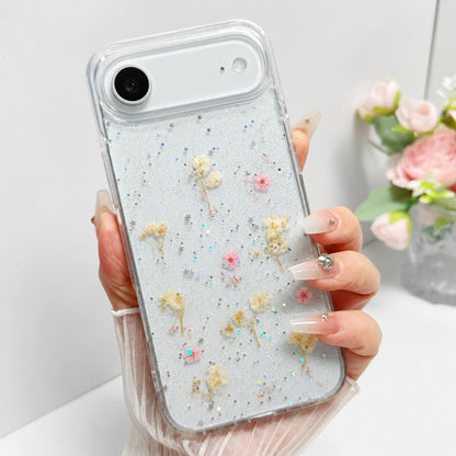 For iPhone Air Gypsophila Flowers Pattern TPU Protective Phone Case - Pink - SYA003495304A