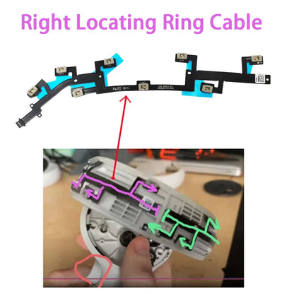For Meta Quest 2 Locating Ring Flex Cable Left Without Light