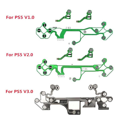 For PS5 V3.0  5sets Controlle Button Ribbon Circuit Board Conductive Film