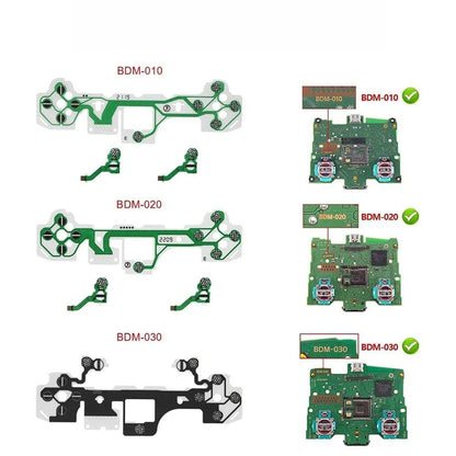 For PS5 V2.0  5sets Controlle Button Ribbon Circuit Board Conductive Film
