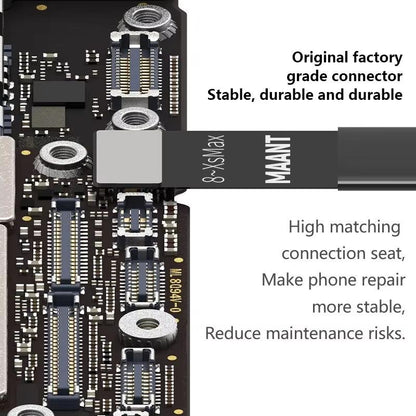For Apple 7-16 Series Cell Phones MaAnt M064 1M 8 In 1 Power On Cable Flex Testing Line