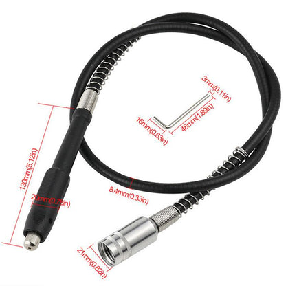 108cm Electric Grinder Engraver Extension Cable Flex Shaft Extension Cord(Silver Clip)