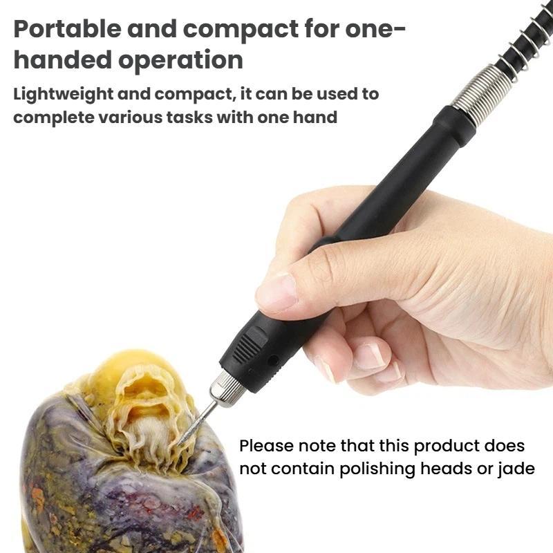 108cm Electric Grinder Engraver Extension Cable Flex Shaft Extension Cord(Silver Clip)