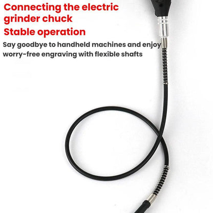 108cm Electric Grinder Engraver Extension Cable Flex Shaft Extension Cord(Silver Clip)