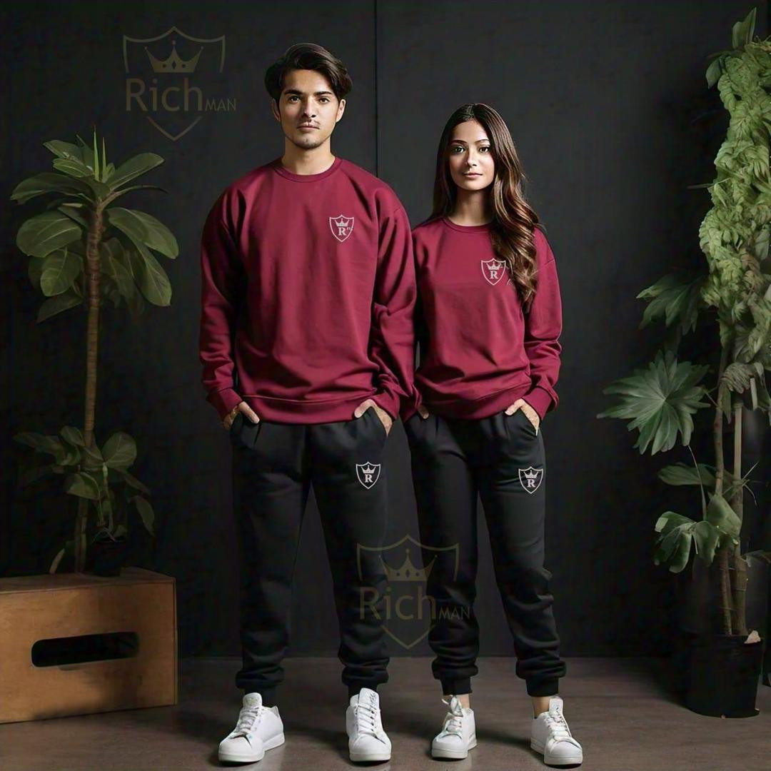2-Piece Fleece Track Suit for Men and Women